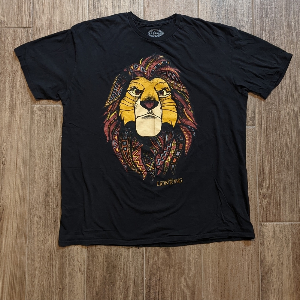 *Sale* The Lion King Simba Black Disney T-Shirt XXL